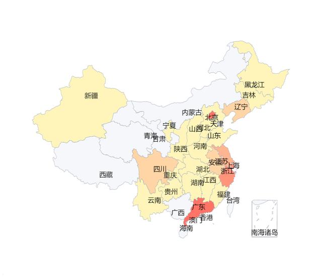 程序员区域分布